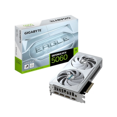 Gigabyte GeForce RTX 5060 8GB EAGLE OC ICE Grafikkarte - 8GB GDDR7, HDMI, 3x DP