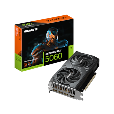 KOMP. GIGABYTE GeForce RTX 5060 Windforce MAX OC 8G - 8GB GDDR7, HDMI, 3x DP