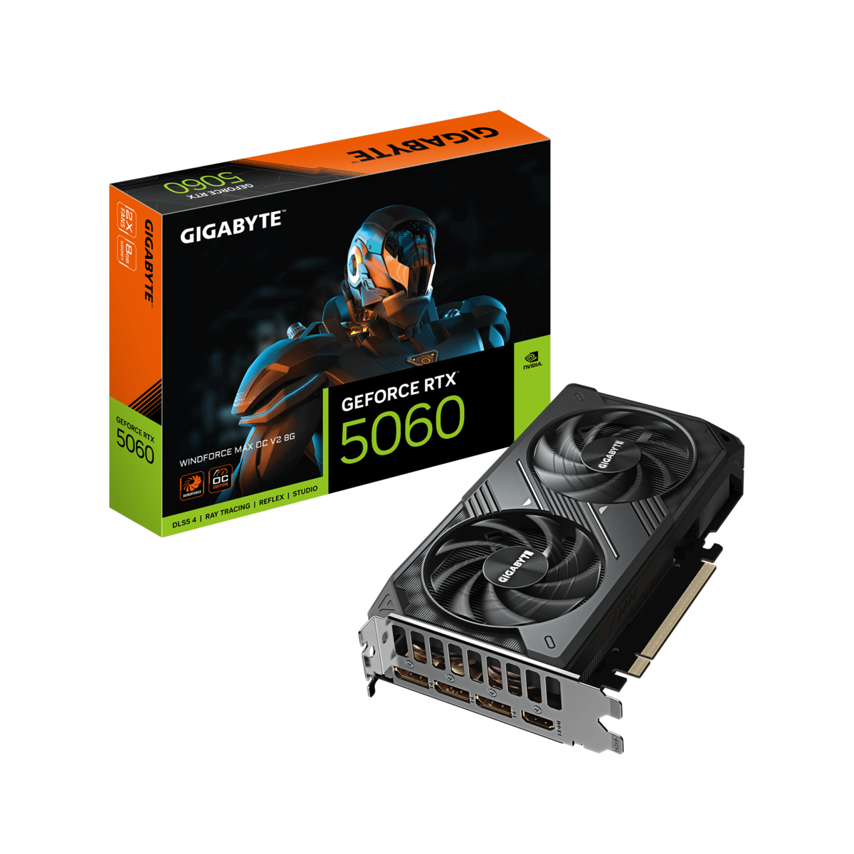 Gigabyte RTX™ 5060 WINDFORCE MAX OC V2 8G (8 GB, GDDR7), Grafikkarte, Schwarz - Image 4