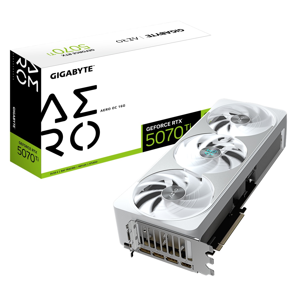 GIGABYTE GeForce RTX 5070 Ti Aero OC 16G - 16GB GDDR7, HDMI, 3x DP