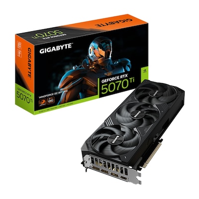 GIGABYTE GeForce RTX 5070 Ti Windforce OC SFF 16G - 16GB GDDR7, HDMI, 3x DP