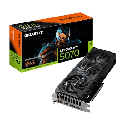 GIGABYTE GeForce RTX 5070 Windforce OC SFF 12G B-Ware - 12GB GDDR7, HDMI, 3x DP