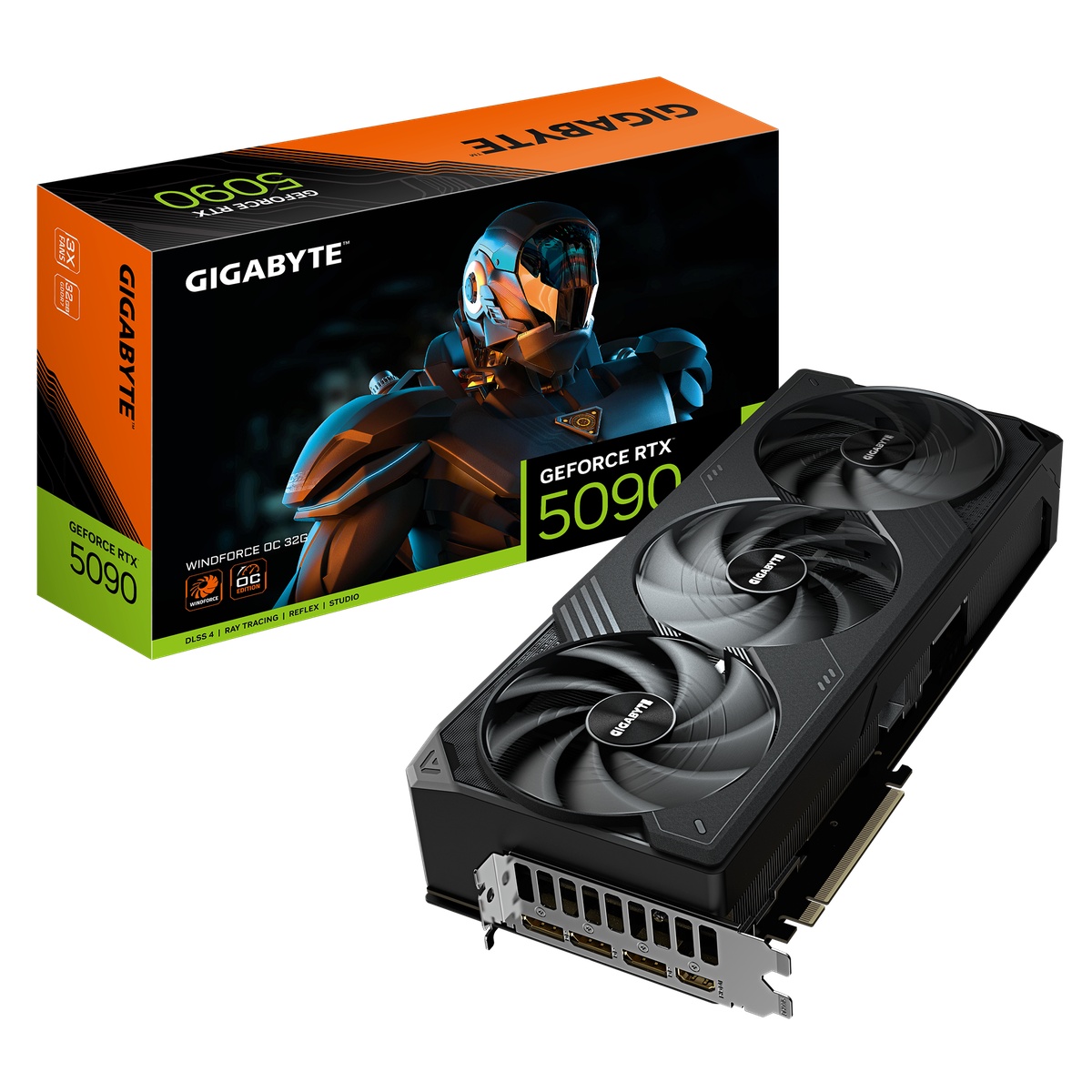 GIGABYTE GeForce RTX 5090 Windforce OC 32G - 32GB GDDR7, HDMI, 3x DP