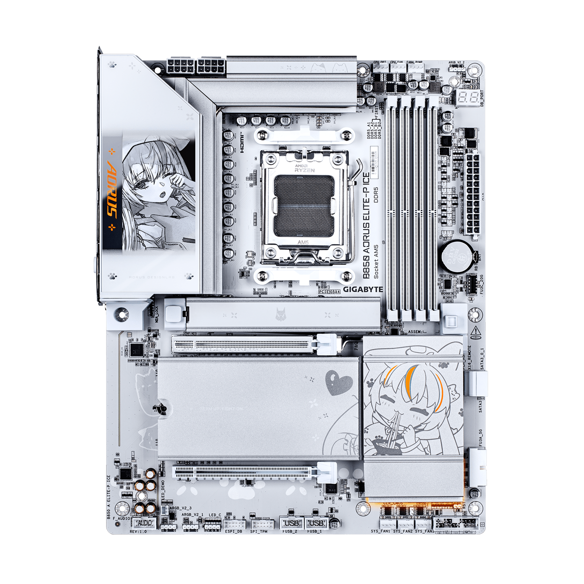 GIGABYTE B850 AORUS Elite-P ICE Mainboard Sockel AM5