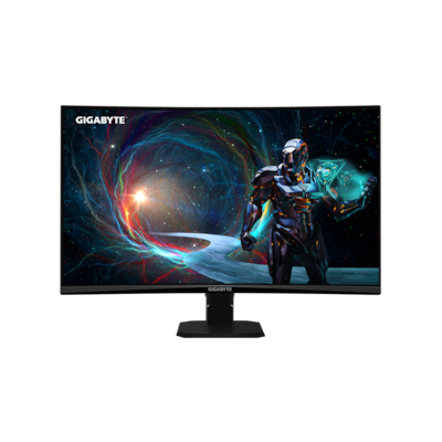GIGABYTE GS27QCA 27" QHD Gebogener Gaming-Monitor – 2560 x 1440, 180Hz, 1ms, 250 cd/m², FreeSync, HDR Ready, HDMI 2.0, DisplayPort 1.4