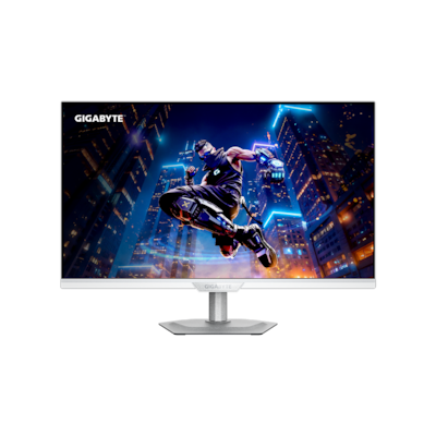 GIGABYTE M27UP ICE 27” 4K UHD Gaming-Monitor - Dual-Modus (4K 160Hz oder FHD 320Hz), 3840 x 2160, 1ms, 350 cd/m², FreeSync Premium, DisplayHDR400, HDMI 2.1, DisplayPort 1.4