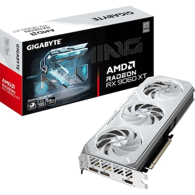 Gigabyte Radeon RX 9060 XT 16GB Gaming OC ICE Grafikkarte - 16GB GDDR6, 2x HDMI, 2x DP