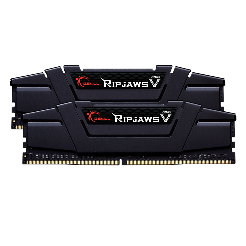 Image of G.SKILL RipJaws V Schwarz 16GB Kit (2x8GB) DDR4-3200 CL16 DIMM Arbeitsspeicher