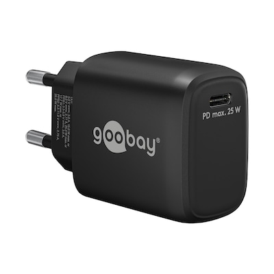 Goobay USB-C™ PD Schnellladegerät (25 W) schwarz