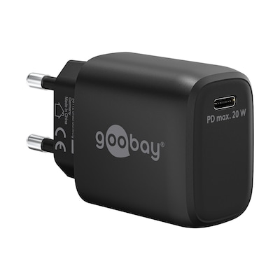 Goobay USB-C™ PD Schnellladegerät (20 W) schwarz