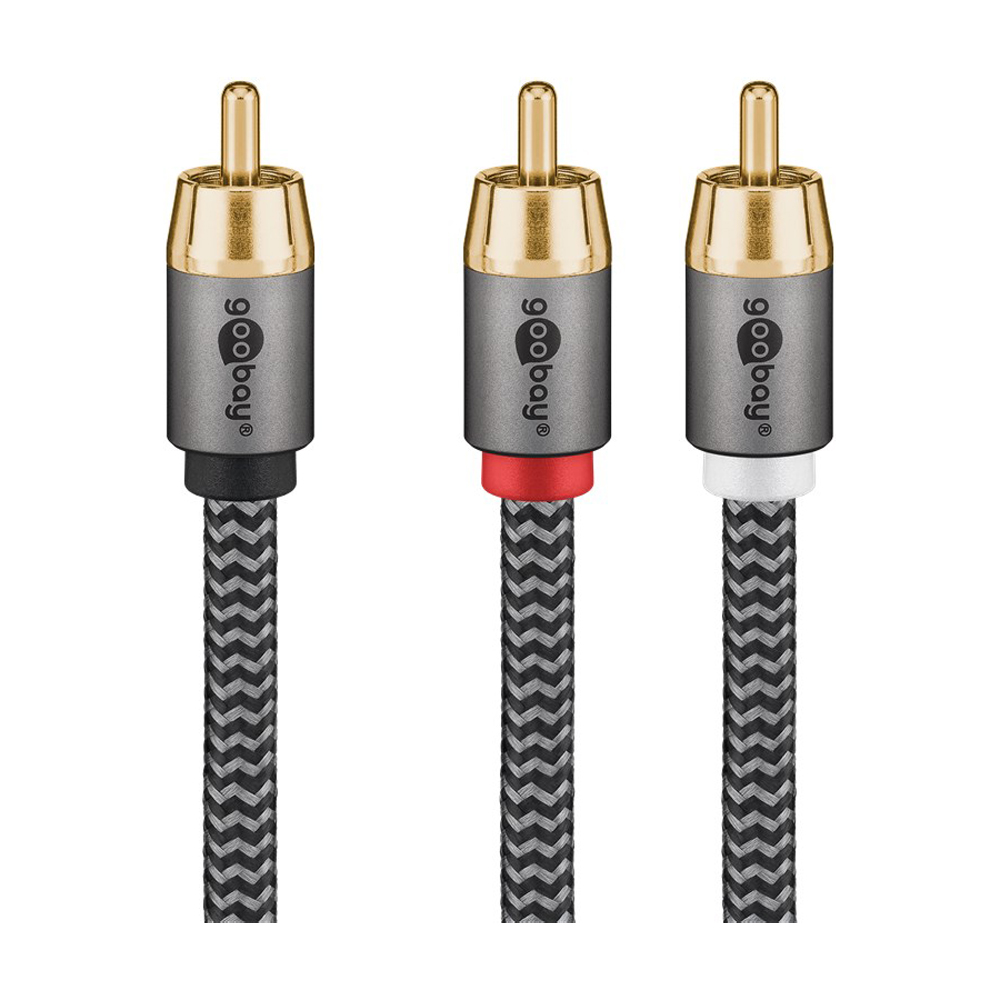 Goobay Plus Cinch Y-Kabel, 3.0 m Kabel Produkt Bild 2