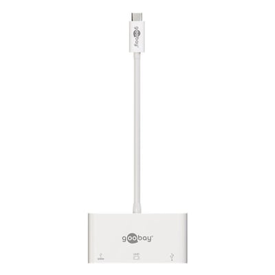 Thumbnail - USB-C™ Multiport-Adapter VGA, PD, weiß - erweitert ein USB-C™ Gerät um einen USB 3.0- und einen VGA-Anschluss