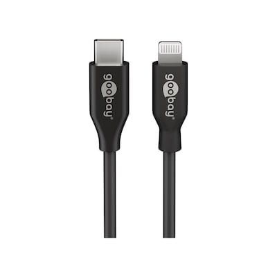 Goobay Lightning - USB-C Kabel, 1,0 m, schwarz