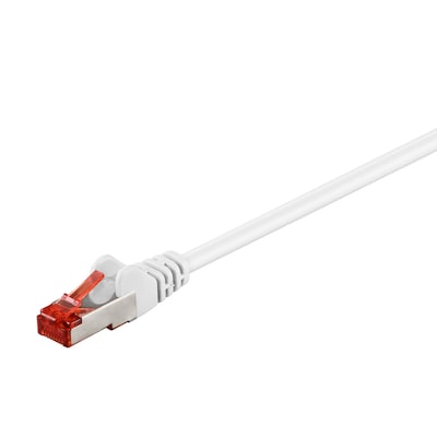 Goobay 1,5m CAT 6 Patchkabel, S/FTP (PiMF), Weiß