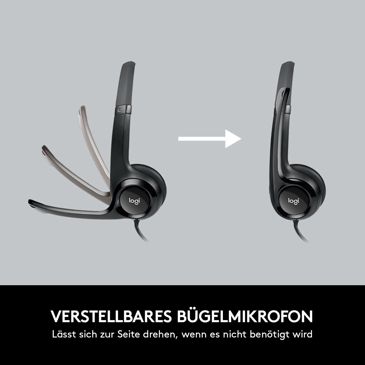 Logitech H390 USB Stereo Headset Mit verbesserter digitaler Klangübertragung und integrierten Bedienelementen Headset Produkt Bild 6