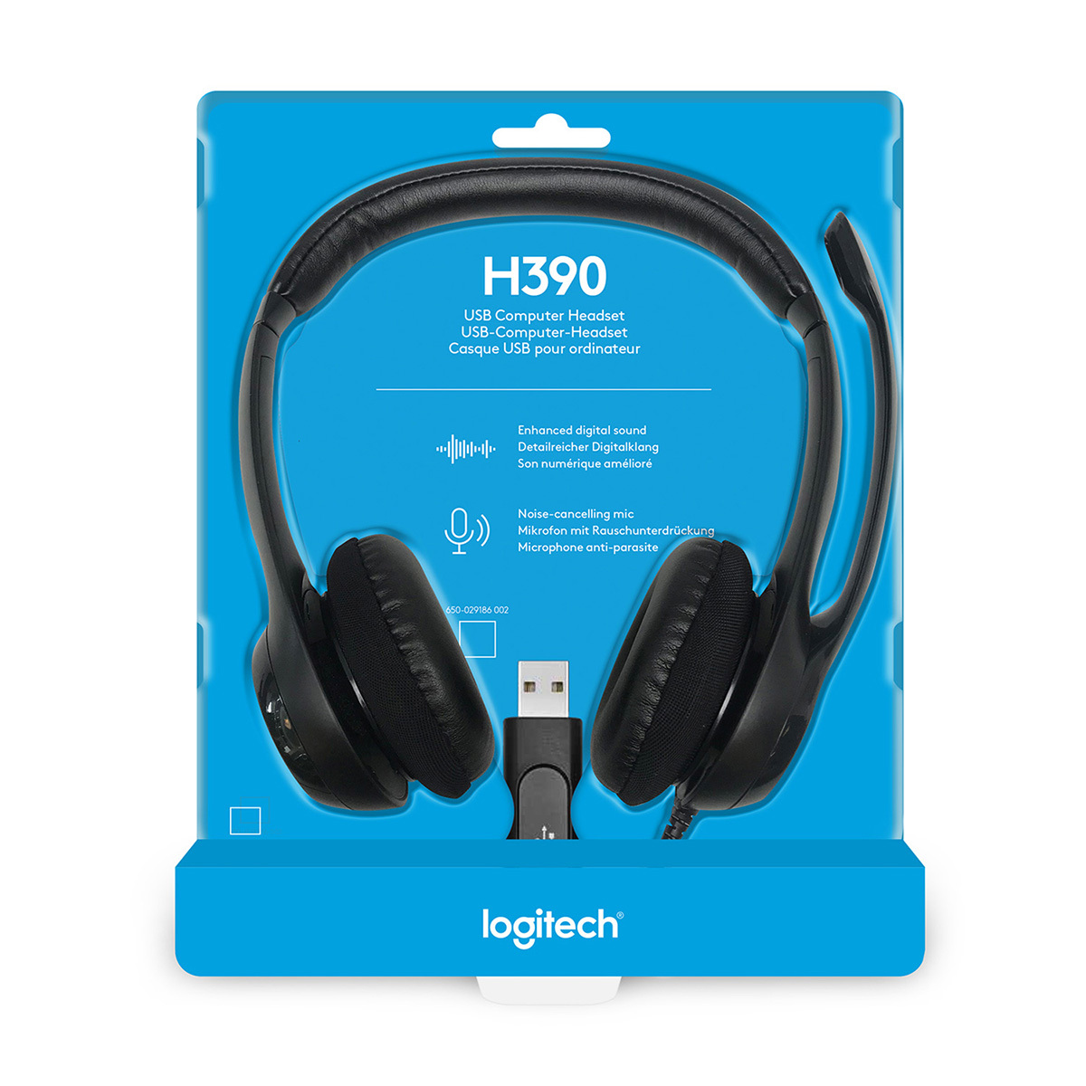 Logitech H390 USB Stereo Headset Mit verbesserter digitaler Klangübertragung und integrierten Bedienelementen Headset Produkt Bild 7