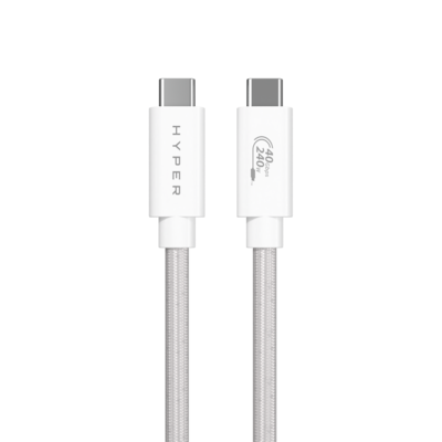 Hyper HyperDrive USB4 Performance Cable - White HyperDrive USB4 Performance Cable - White