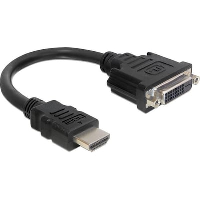 Delock Adapter HDMI Stecker > DVI 24+5 Buchse 20 cm