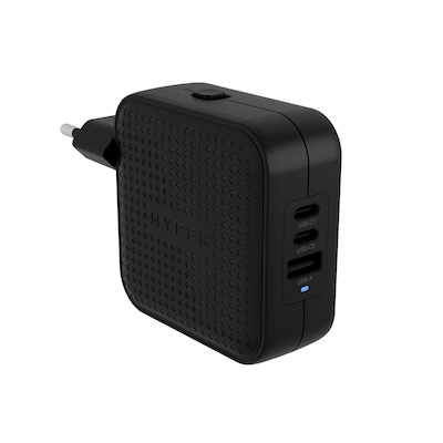 Hyper® HyperJuice® 70W USB-C GaN Travel Charger (3C+1A) - Black HyperJuice® 70W USB-C GaN Travel Charger (3C+1A) - Black