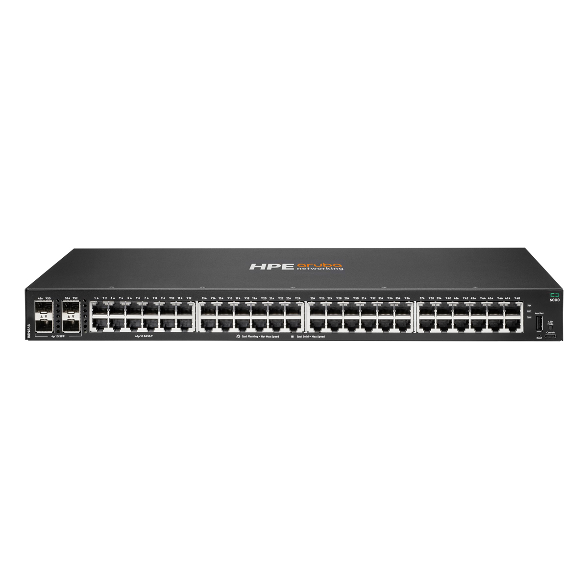 HPE Aruba Networking CX6000 Managed Switch R8N86B 48x 1G Ethernet, 4x 1G SFP, Nicht-PoE