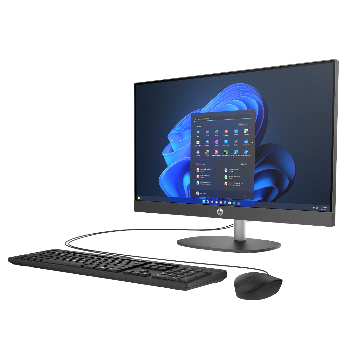 HP All-in-One PC ProOne 245 G10 B-Ware [60,5cm (23,8") FHD-Display, ADM Ryzen R7 7730, 16GB RAM, 512GB SSD, Windows 11 Pro] PC Produkt Bild 3