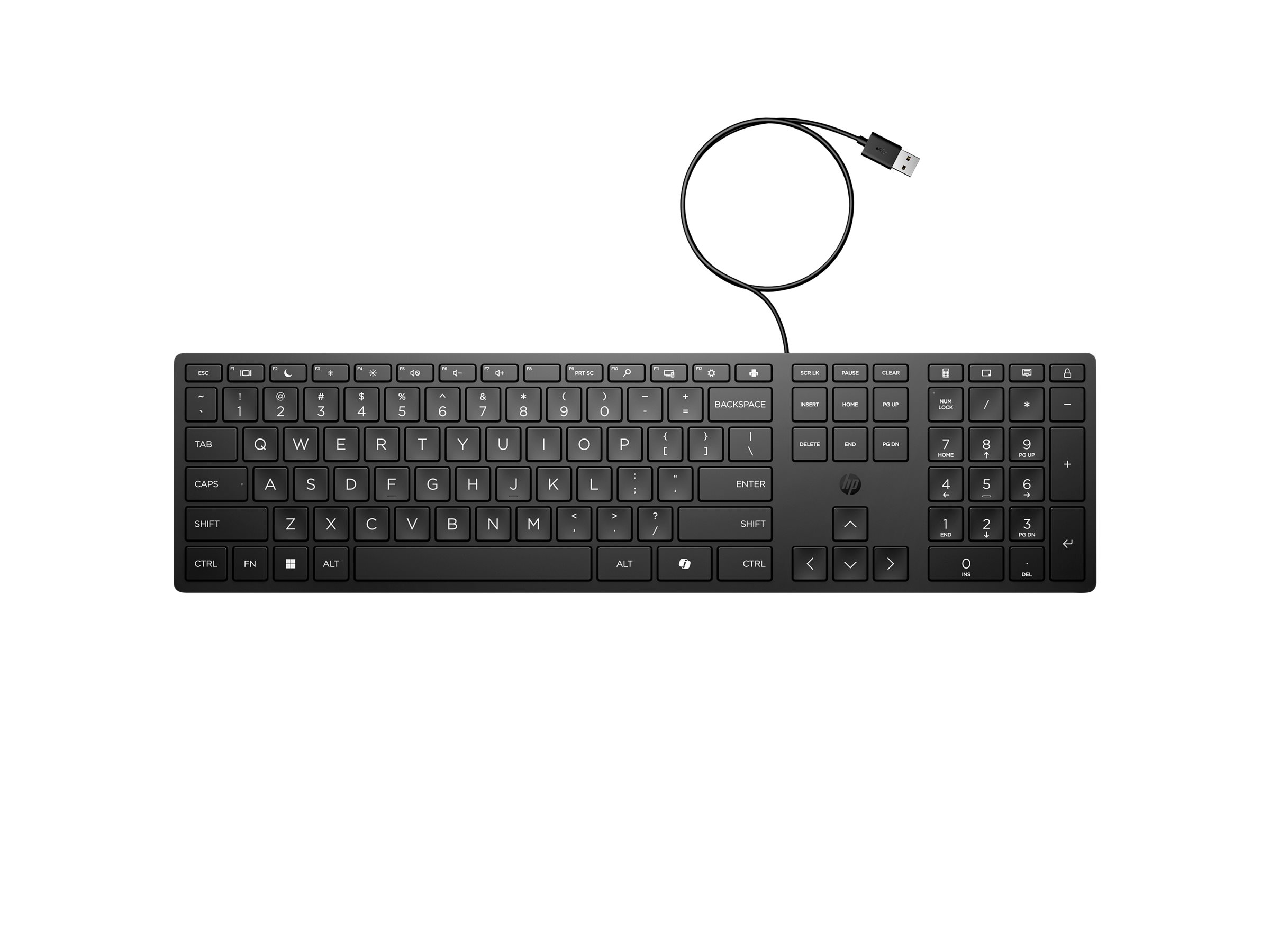 HP 320K-Tastatur für Desktop-PC, kabelgebunden