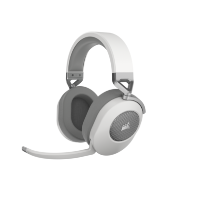 Corsair HS65 Wireless White Gaming Headset - kabelloses Gaming Headset mit Dolby Audio 7.1 und SoundID Abstimmung