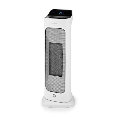 Nedis SmartLife Keramik-PTC-Heizlüfter Wi-Fi | 2000 W | 2 Wärmeeinstellungen | Oszillation | Anzeige | 10 - 49 °C | Android™ / IOS | Weiss