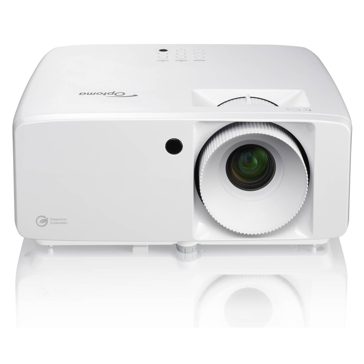 Optoma HZ151X Full HD Laser Beamer mit 5.000 ANSI Lumen und App Kompatibel mit 4K-UHD und HDR, Bildeinstellungen über Smart App einstellbar, 120Hz für