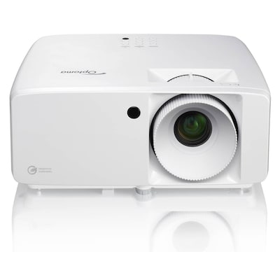 Optoma HZ151X Full HD Laser Beamer mit 5.000 ANSI Lumen und App Kompatibel mit 4K-UHD und HDR, Bildeinstellungen über Smart App einstellbar, 120Hz für