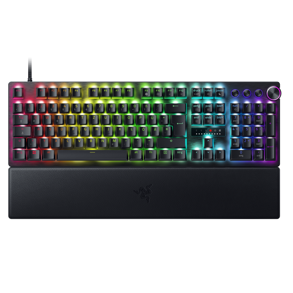 Razer Huntsman V3 Pro Gaming Tastatur (analoge Switches) - E-Sport-Tastatur mit analogen optischen Switches (DE Layout)