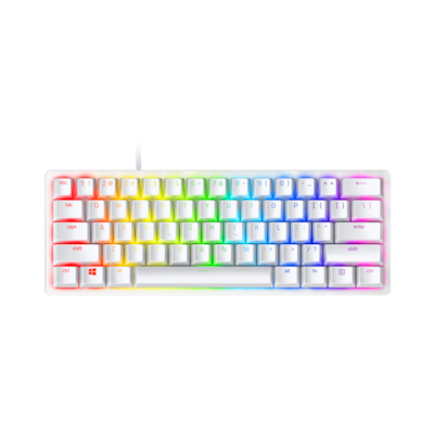 Razer Huntsman Mini Mercury mechanische Gaming Tastatur - mechanische Gaming Tastatur mit Red Switches, QWERTZ-Layout