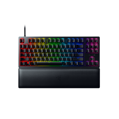 Razer Huntsman V2 TKL Gaming Tastatur (lila Switches) - optische Gaming Tastatur, clicky Purple Switches, Chroma RGB, de...