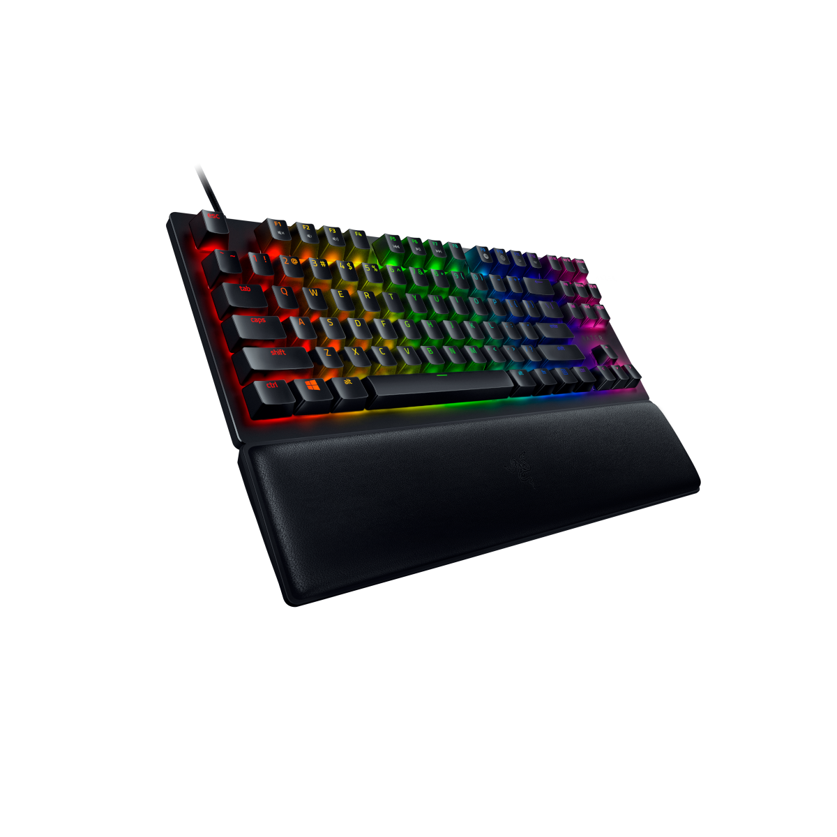 Razer Huntsman V2 TKL Gaming Tastatur (lila Switches) B-Ware - optische Gaming Tastatur, clicky Purple Switches, Chroma RGB, deutsches Layout (QWERTZ) Tastaturen Produkt Bild 3