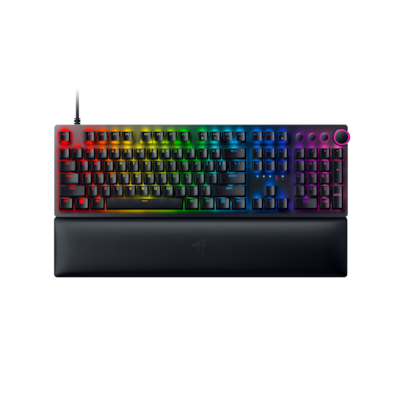 Razer Huntsman V2 Gaming Tastatur (lila Switches) - optische Gaming Tastatur, Clicky Purple Switches, Chroma RGB, deutsc...