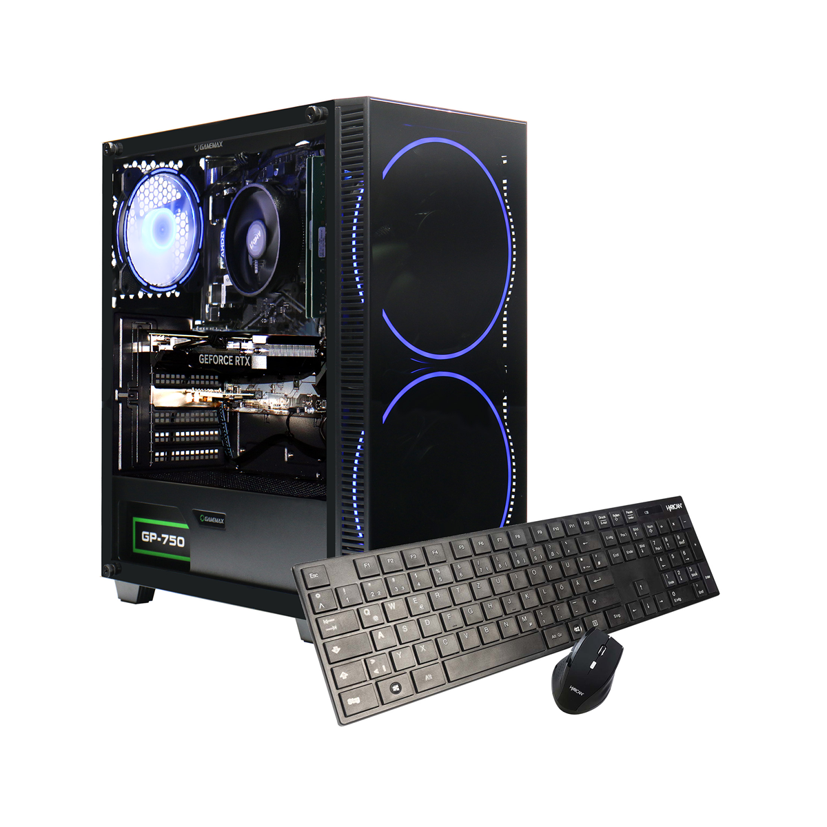 Hyrican Black Hole 7811 AMD Intel Core i5 14400F 16GB RAM 1TB SSD NVIDIA GeForce RTX 5060Ti (16GB GDDR7) Windows 11 Home