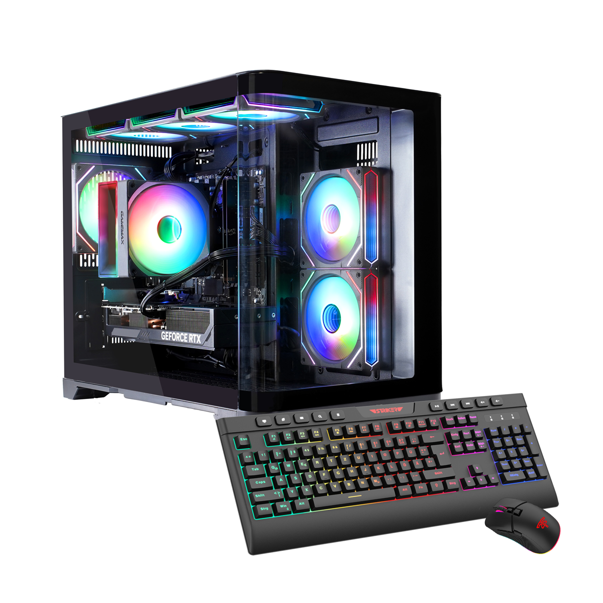 Hyrican HYPE-M BK 7824 AMD Ryzen 5 7500F 16GB DDR5 RAM 1TB SSD NVIDIA GeForce RTX 5060 Windows 11 Home