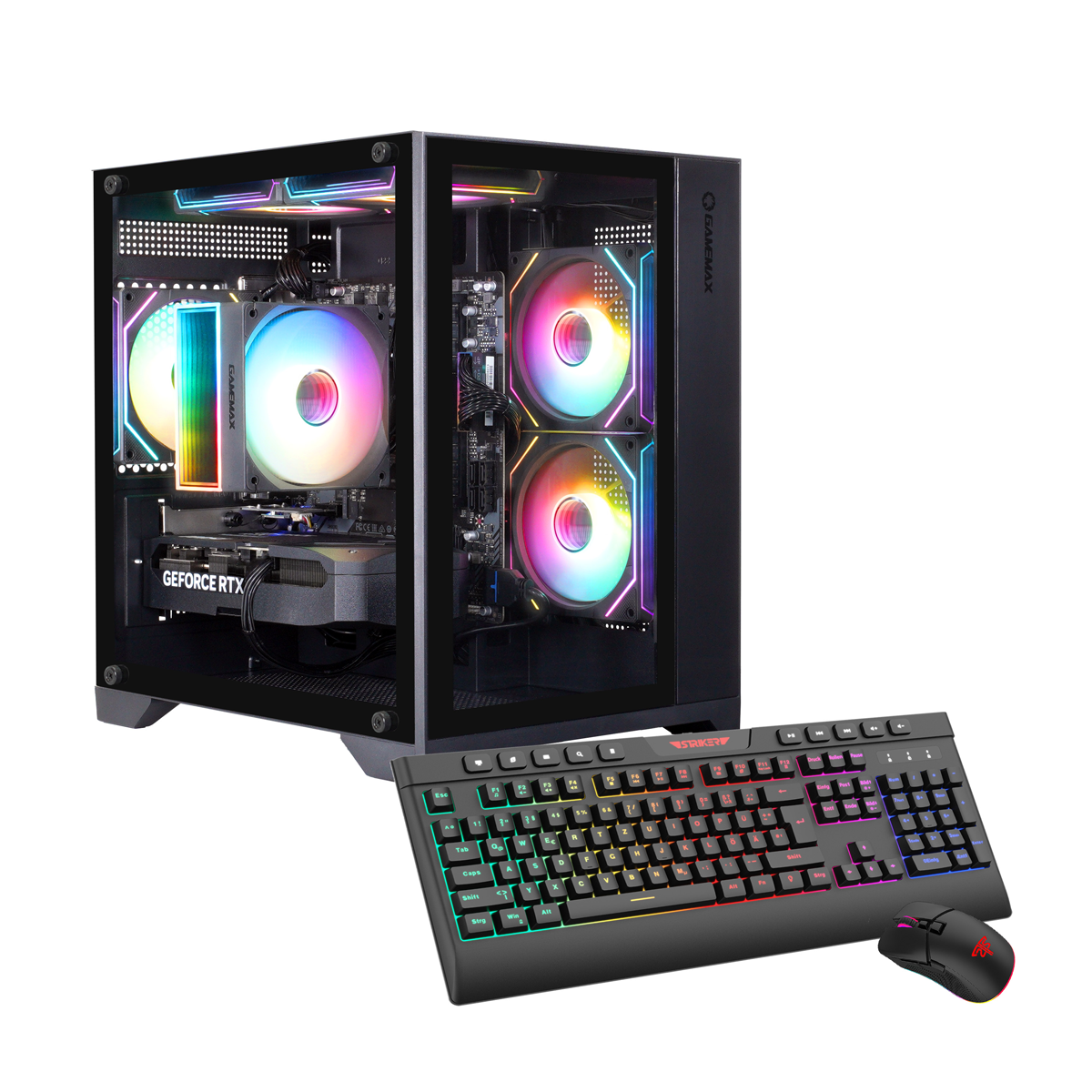 Hyrican Infinity Mini BK 7827 AMD Ryzen 5 7500F 16GB DDR5 RAM 1TB SSD NVIDIA GeForce RTX 5060 Windows 11 Home