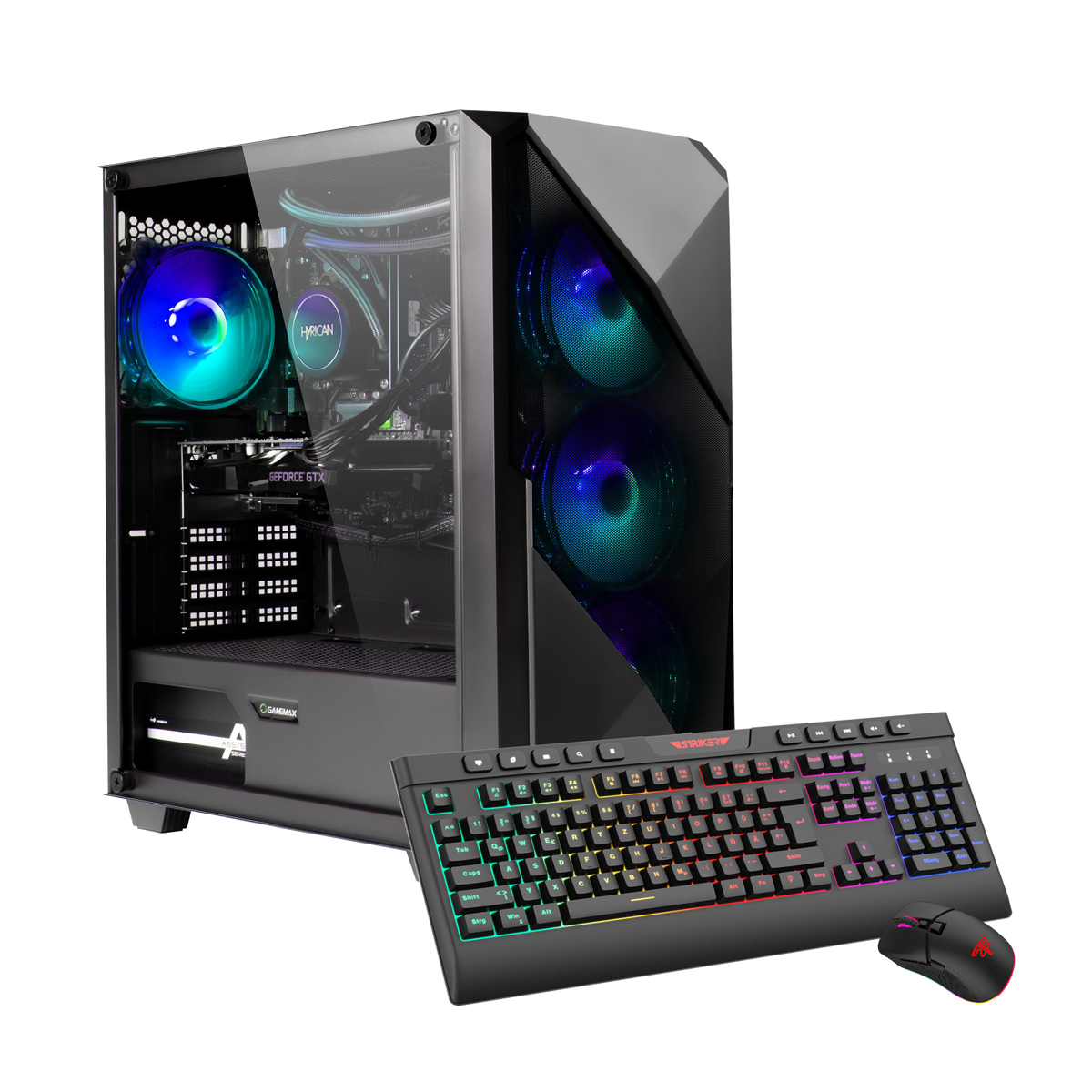 Hyrican Striker 7835 AMD Ryzen 5 9600X WAK 16GB DDR5 RAM 1TB SSD NVIDIA GeForce RTX 5060Ti Windows 11 Home