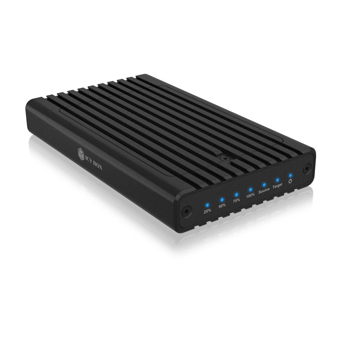 ICY BOX Gehäuse mit Klonfunktion für M.2 NVMe SSDs