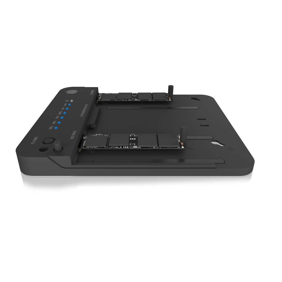 ICY BOX Dockingstation & Klonstation für M.2 NVMe SSD und 2,5"/3,5" SATA SSD/HDD Dockingstation Produkt Bild 5