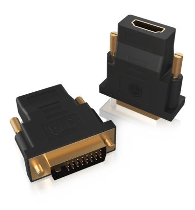 ICYBOX DVI-D zu HDMI Adapter (Dual Link) 24+1-poliger Stecker