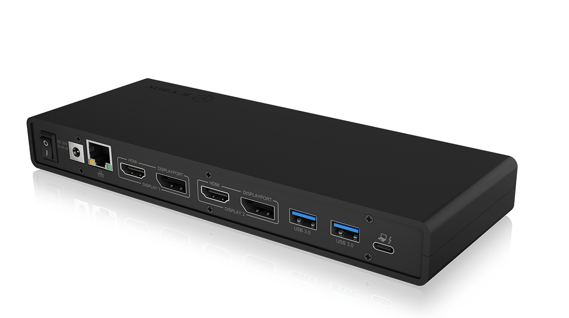 ICYBOX USB-C 13-in-1 USB 3.0 Type-A + Type-C Dock mit PD 65W Dockingstation Produkt Bild 3