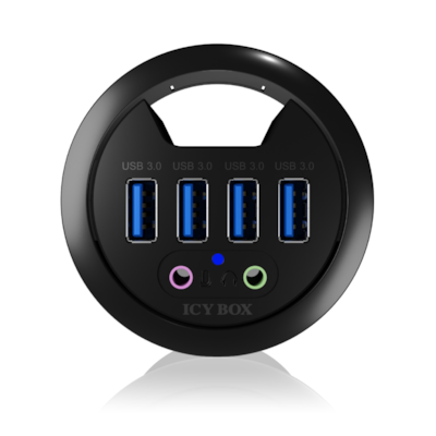 ICY BOX IB-HUB1403A - 4 Port USB 3.0 Tisch-Hub