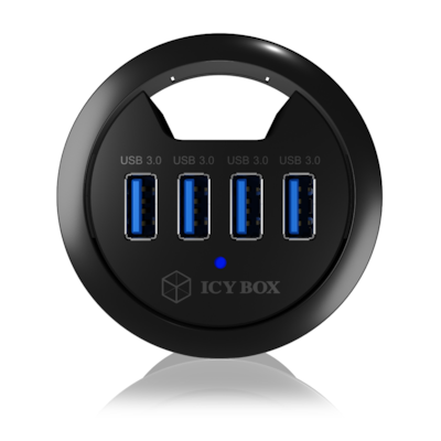 ICY BOX IB-HUB1403 USB 3.0 Tisch-Hub mit 4 Ports