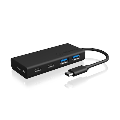 ICY BOX IB-HUB1426-CPD USB 3.0 Hub Type-C™ zu 2x Type-C™ und 2x Type-A USB Anschlüssen