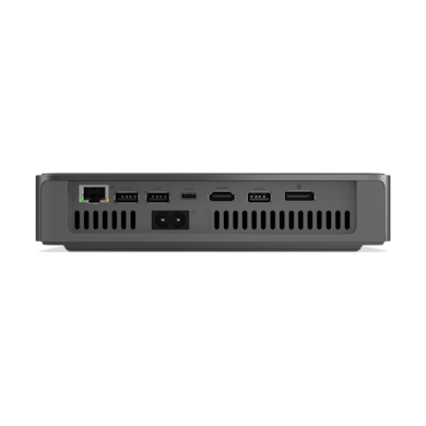 Lenovo ideacentre mini 01q8x10 | snapdragon x plus x1p-64-100 | 32gb ram 2tb ssd | windows 11 home | mini računalnik 4 Lenovo ideacentre mini 01q8x10 zadnji priključki hdmi displayport usb4 lan