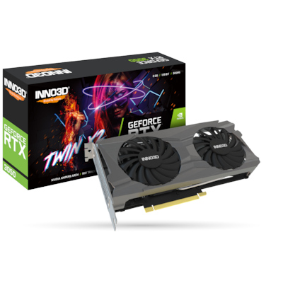 Inno3D GeForce RTX 3050 8GB Twin X2 Grafikkarte - 8GB DDR6, 3x DisplayPort/1x HDMI