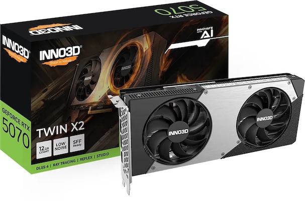 INNO3D GeForce RTX 5070 TWIN X2 - 12GB GDDR7, HDMI, 3x DP