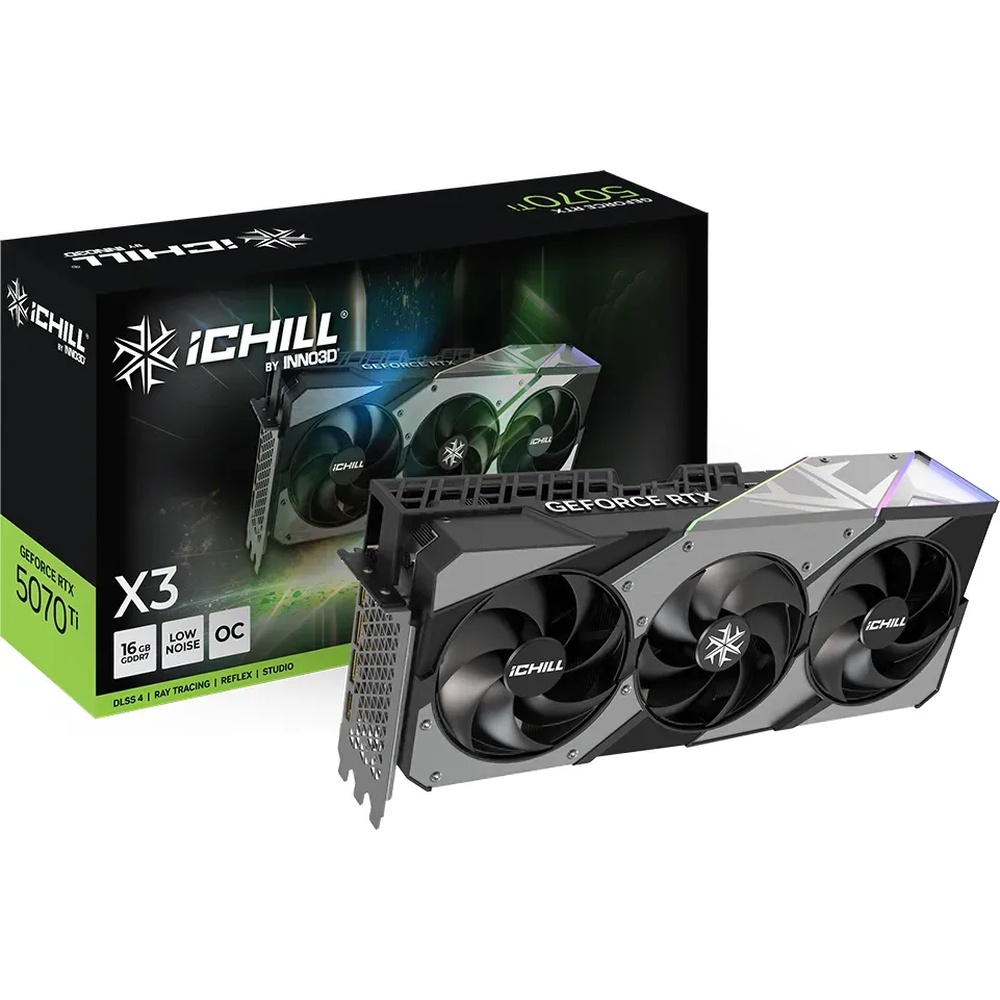 INNO3D GeForce RTX 5070 Ti iCHILL X3 - 16GB GDDR7, HDMI, 3x DP